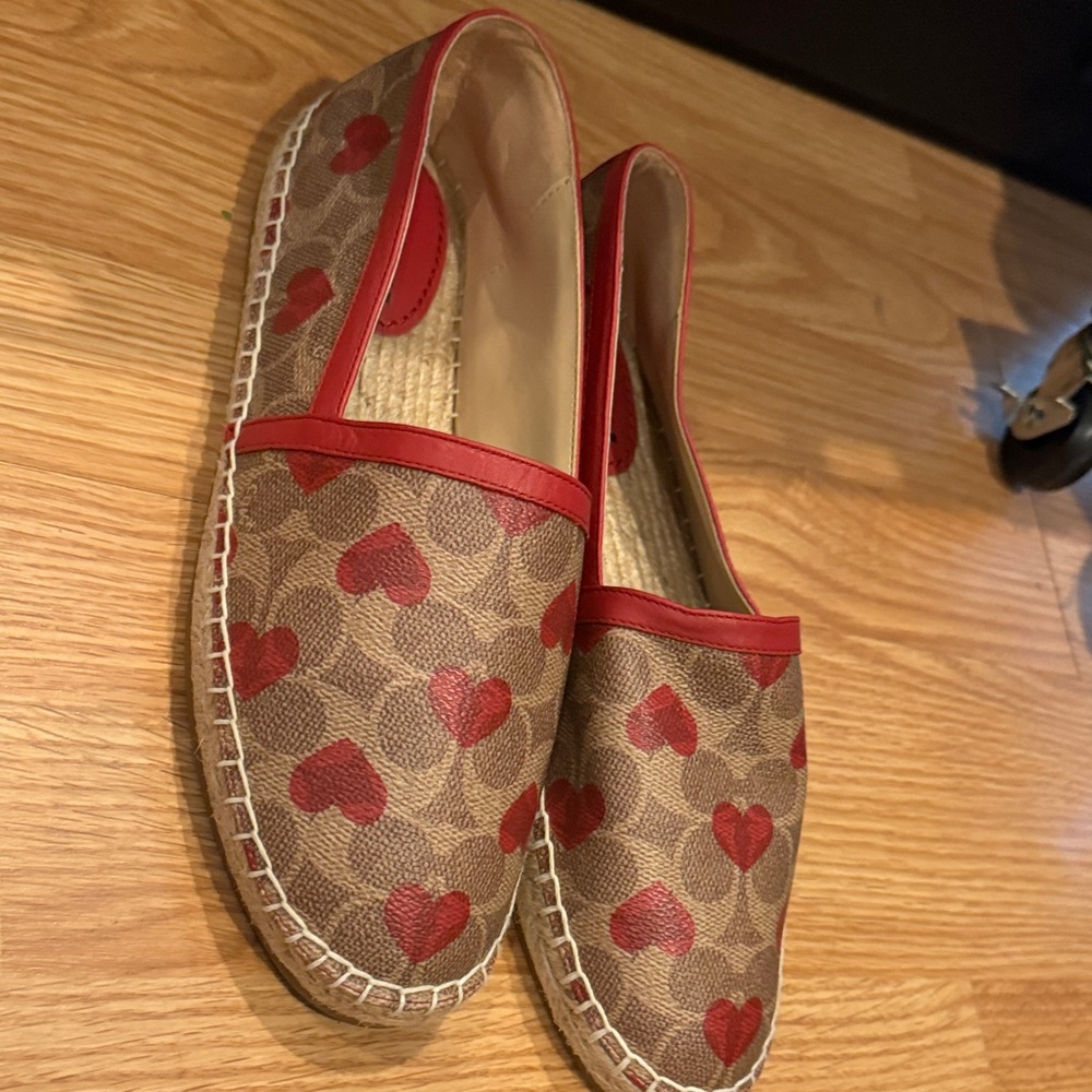 Coach Red Heart Espadrilles